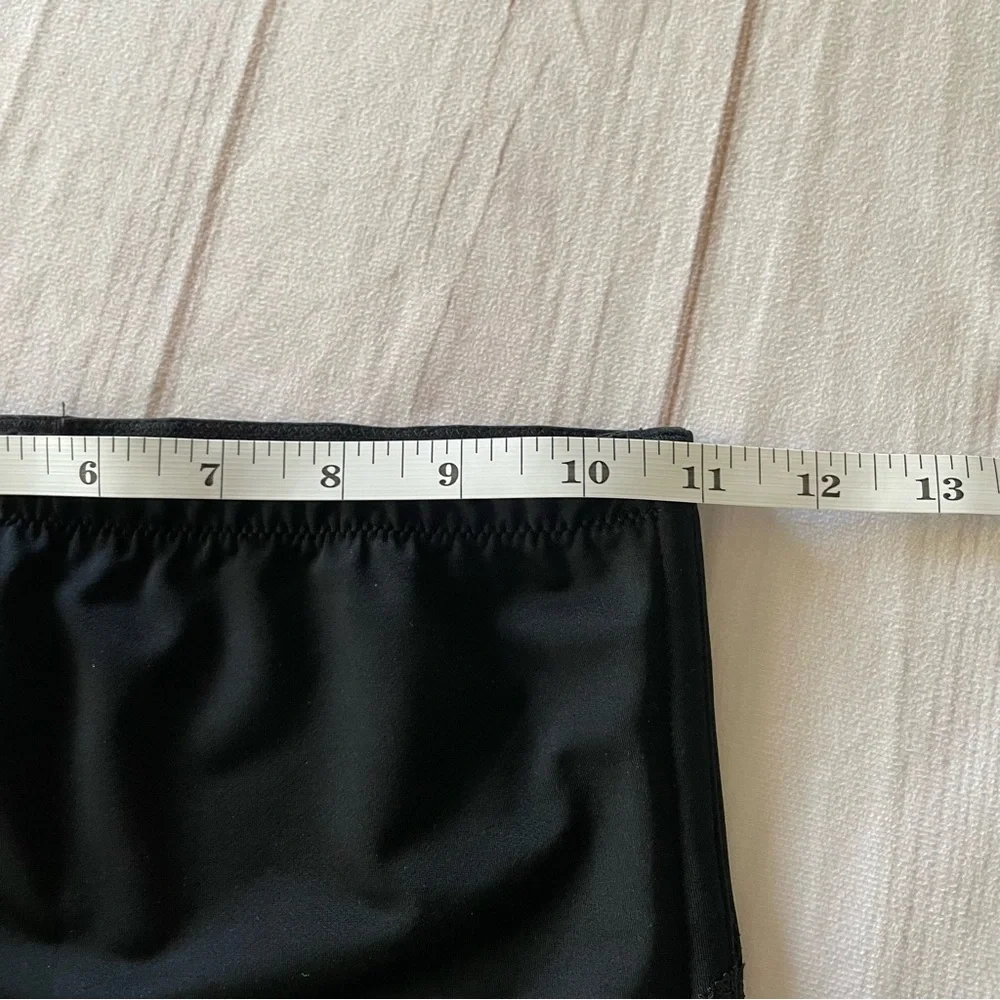 Assets by Spanx Red Hot Label Luxe & Lean Lace Waist Cincher Womens M Black Flaw